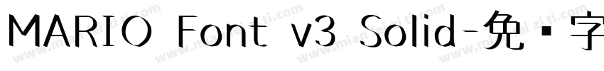 MARIO Font v3 Solid字体转换